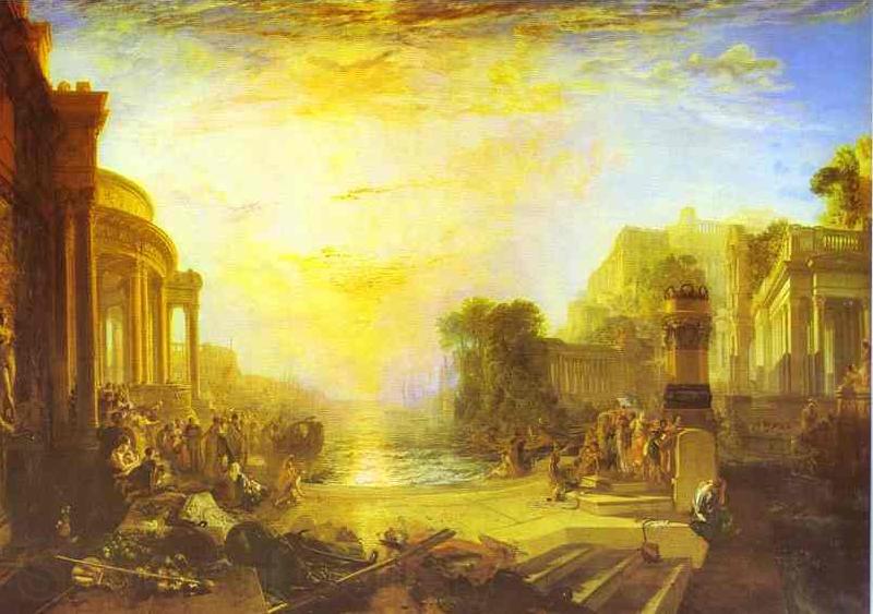 J.M.W. Turner The Decline of the Carthaginian Empire Norge oil painting art